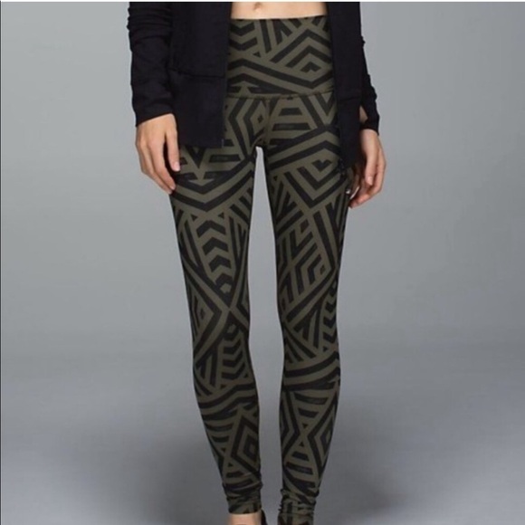Lululemon Wunder Under Full pants chevron fatigue leggings - Picture 1 of 8